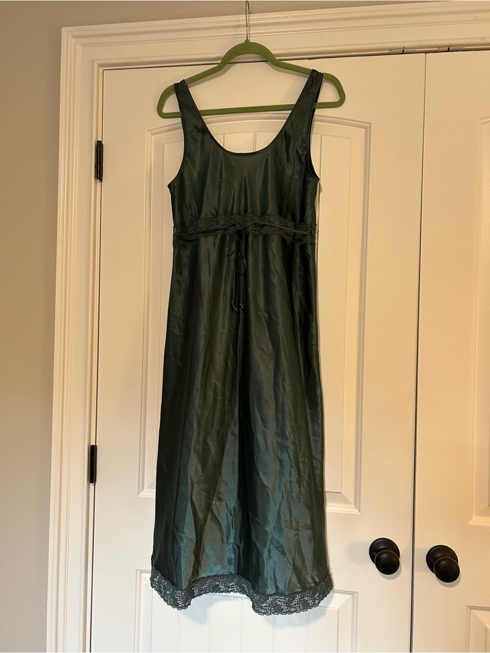 Satin Lace Slip Nightgown